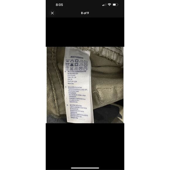 Forever 21 Camo Skinny Jeans Women Size 31Stretch Camouflage Green Denim Cuffed - Picture 9 of 10